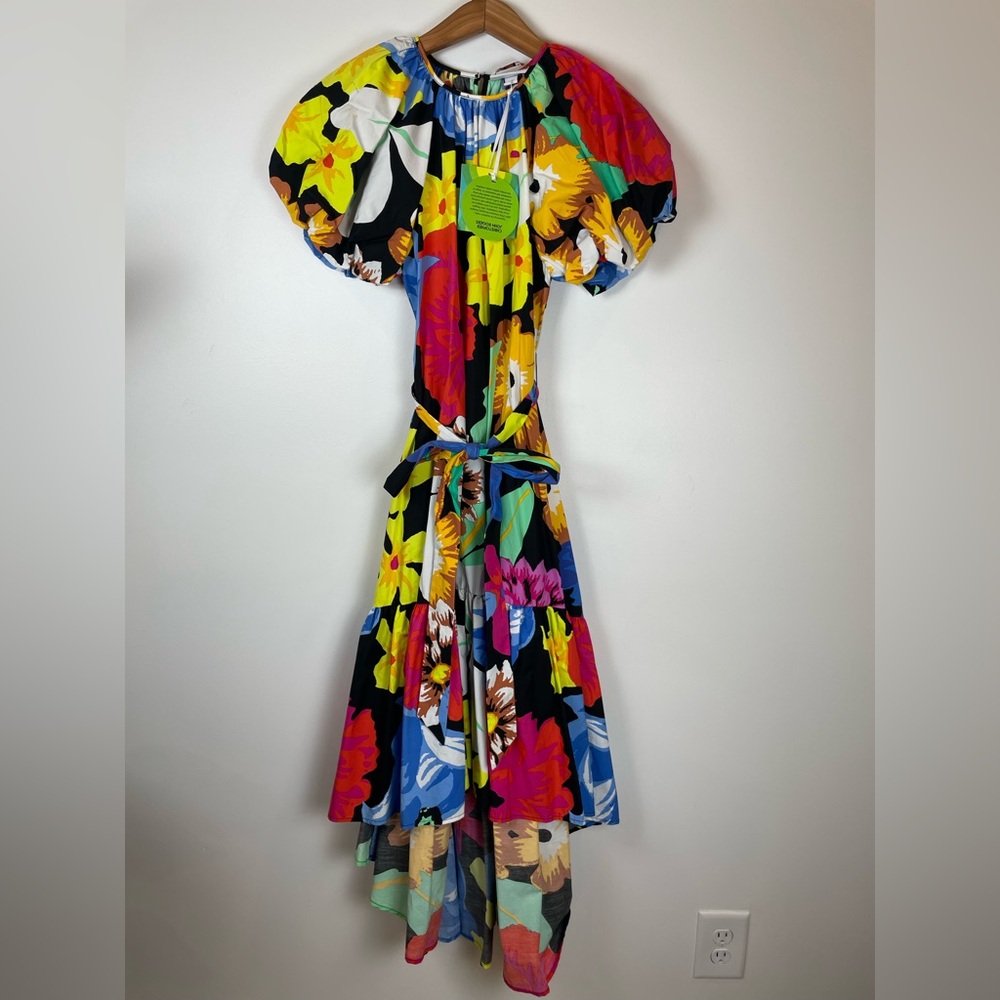Christopher John Rogers x Target Floral Puff Sleeve Tiered Maxi Dress XS NWT